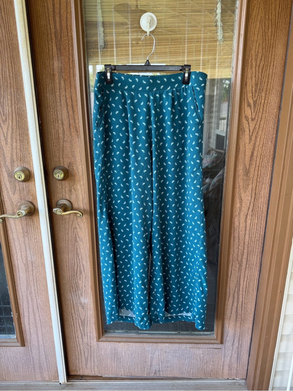 torrid Teal Paisley Wide Leg Pants